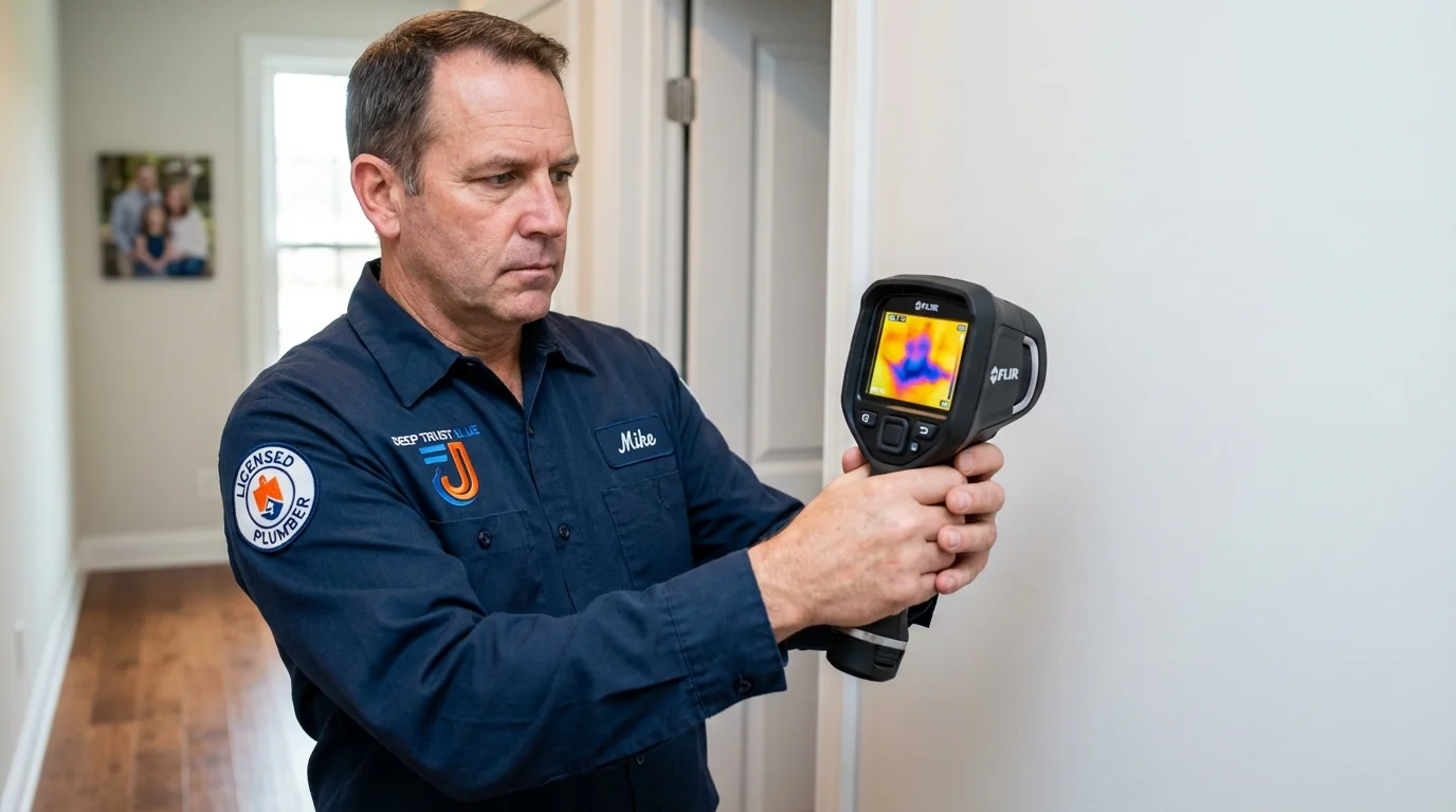 Thermal imaging leak detection by Johns Plumbing LLC in Round Lake